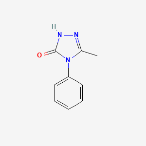 3-Methyl-4-phenyl-1H-1,2,4-triazol-5(4H)-one chemical structure (CAS 1010-54-4)