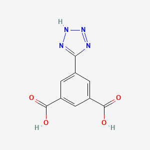 1,3-Benzenedicarboxylic acid, 5-(2H-tetrazol-5-yl)- chemical structure (CAS 1010116-95-6)
