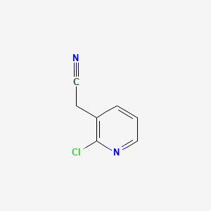 (2-Chloropyridin-3-yl)acetonitrile chemical structure (CAS 101012-32-2)