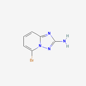 5-Bromo[1,2,4]triazolo[1,5-a]pyridin-2-amine chemical structure (CAS 1010120-55-4)