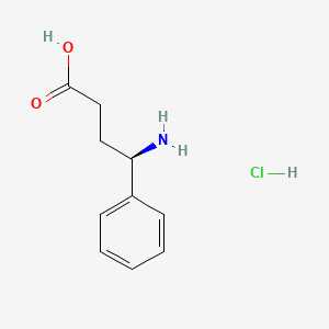 (R)-4-Amino-4-phenylbutanoic acid hydrochloride chemical structure (CAS 1010129-08-4)