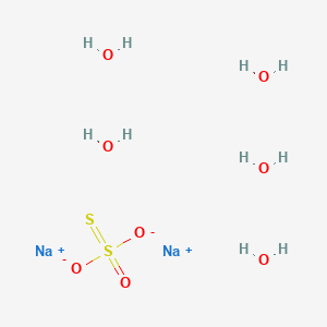 Sodium thiosulfate pentahydrate chemical structure (CAS 10102-17-7)