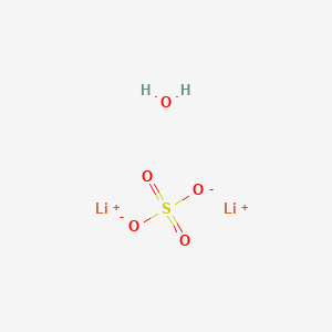 Lithium sulfate monohydrate chemical structure (CAS 10102-25-7)
