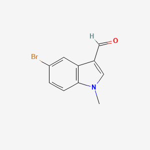 5-Bromo-1-methyl-1H-indole-3-carbaldehyde chemical structure (CAS 10102-94-0)