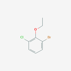 1-Bromo-3-chloro-2-ethoxy-benzene chemical structure (CAS 1010390-50-7)