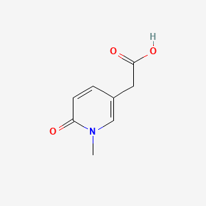2-(1-Methyl-6-oxo-1,6-dihydropyridin-3-yl)acetic acid chemical structure (CAS 101074-55-9)