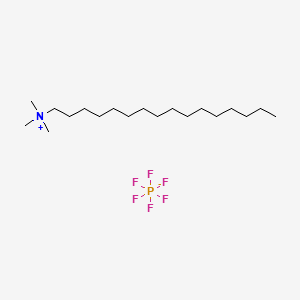 N-hexadecyltrimethylammoniumhexafluorophosphate chemical structure (CAS 101079-29-2)