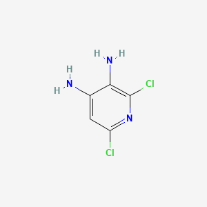 2,6-Dichloropyridine-3,4-diamine chemical structure (CAS 101079-63-4)
