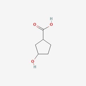 3-Hydroxycyclopentanecarboxylic acid chemical structure (CAS 101080-22-2)
