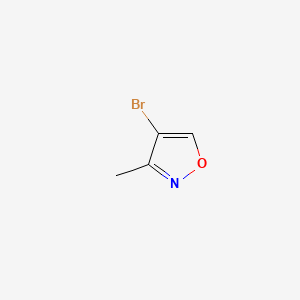 4-Bromo-3-methylisoxazole chemical structure (CAS 101084-19-9)