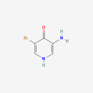 3-Amino-5-bromopyridin-4-ol chemical structure (CAS 101084-20-2)