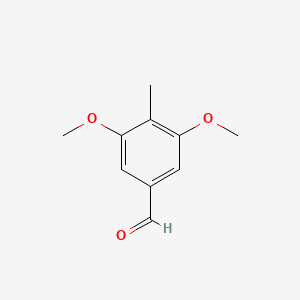 3,5-Dimethoxy-4-methylbenzaldehyde chemical structure (CAS 1011-27-4)