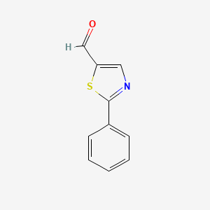 2-Phenylthiazole-5-carbaldehyde chemical structure (CAS 1011-40-1)