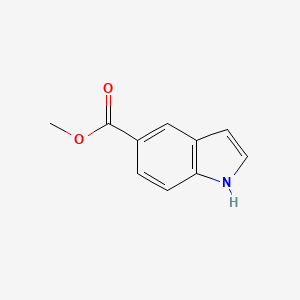 Methyl 1H-indole-5-carboxylate chemical structure (CAS 1011-65-0)