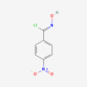 N-Hydroxy-4-nitrobenzimidoyl chloride chemical structure (CAS 1011-84-3)