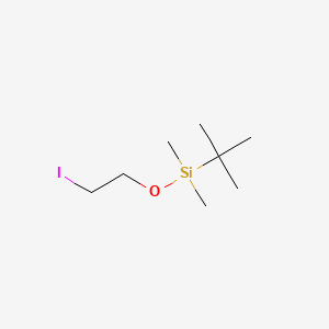 tert-Butyl(2-iodoethoxy)dimethylsilane chemical structure (CAS 101166-65-8)