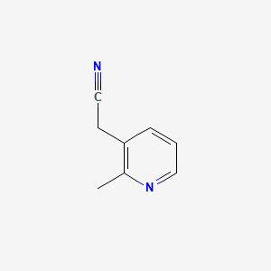 2-(2-Methylpyridin-3-yl)acetonitrile chemical structure (CAS 101166-73-8)