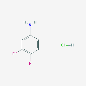3,4-Difluoroaniline hydrochloride chemical structure (CAS 10117-64-3)