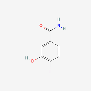 3-Hydroxy-4-iodobenzamide chemical structure (CAS 1011713-16-8)