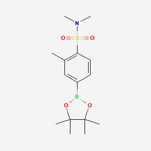 N,N,2-Trimethyl-4-(4,4,5,5-tetramethyl-1,3,2-dioxaborolan-2-yl)benzenesulfonamide chemical structure (CAS 1011731-93-3)