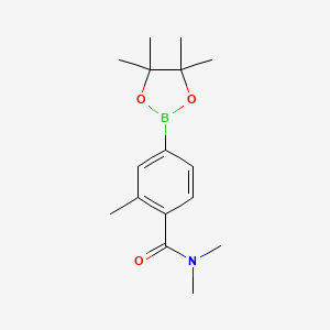 N,N,2-Trimethyl-4-(4,4,5,5-tetramethyl-1,3,2-dioxaborolan-2-yl)benzamide chemical structure (CAS 1011731-99-9)
