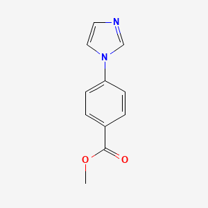 Methyl 4-(1H-imidazol-1-yl)benzoate chemical structure (CAS 101184-08-1)