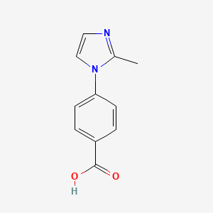 4-(2-Methyl-1H-imidazol-1-yl)benzoic acid chemical structure (CAS 101184-11-6)