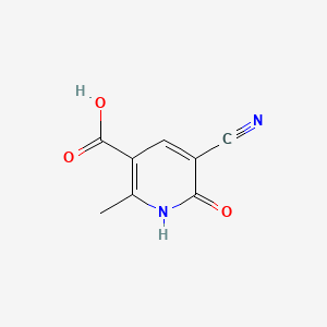 5-Cyano-2-methyl-6-oxo-1,6-dihydropyridine-3-carboxylic acid chemical structure (CAS 101184-51-4)
