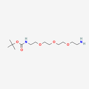 tert-Butyl (2-(2-(2-(2-aminoethoxy)ethoxy)ethoxy)ethyl)carbamate chemical structure (CAS 101187-40-0)