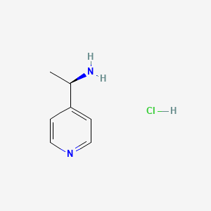 (R)-1-(Pyridin-4-yl)ethan-1-amine hydrochloride chemical structure (CAS 1012067-91-2)