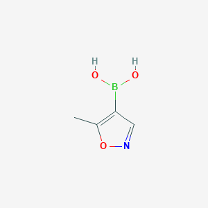 (5-Methylisoxazol-4-yl)boronic acid chemical structure (CAS 1012084-55-7)