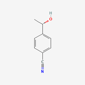 (S)-4-(1-Hydroxyethyl)benzonitrile chemical structure (CAS 101219-71-0)