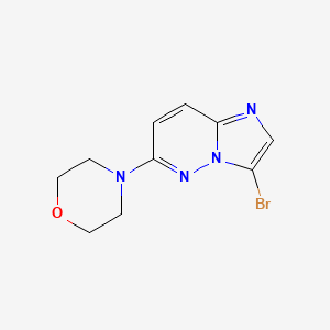 4-(3-Bromoimidazo[1,2-b]pyridazin-6-yl)morpholine chemical structure (CAS 1012343-72-4)