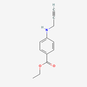 Ethyl 4-(prop-2-ynylamino)benzoate chemical structure (CAS 101248-36-6)