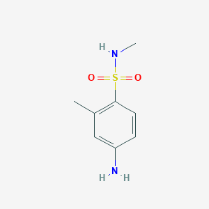 4-Amino-N,2-dimethylbenzene-1-sulfonamide chemical structure (CAS 101252-52-2)