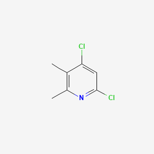 4,6-Dichloro-2,3-dimethylpyridine chemical structure (CAS 101252-84-0)