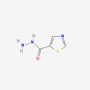 Thiazole-5-carbohydrazide chemical structure (CAS 101257-37-8)