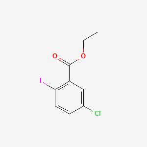 Ethyl 5-chloro-2-iodobenzoate chemical structure (CAS 1012882-90-4)