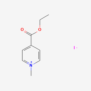 4-(Ethoxycarbonyl)-1-methylpyridin-1-ium iodide chemical structure (CAS 10129-59-6)