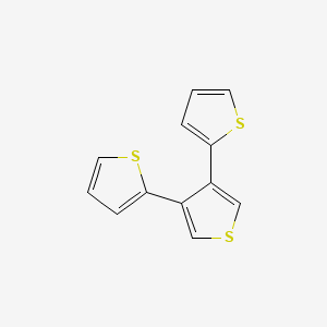2,3':4',2''-Terthiophene chemical structure (CAS 101306-11-0)