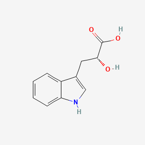 (R)-2-Hydroxy-3-(1H-indol-3-yl)propanoic acid chemical structure (CAS 101312-07-6)