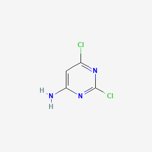4-Amino-2,6-dichloropyrimidine chemical structure (CAS 10132-07-7)