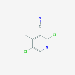 2,5-Dichloro-4-methylpyridine-3-carbonitrile chemical structure (CAS 101320-87-0)