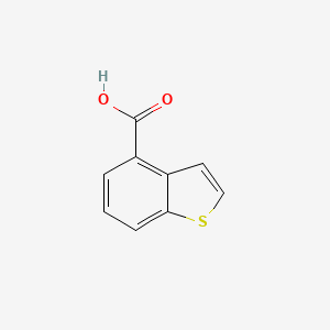 Benzo[b]thiophene-4-carboxylic acid chemical structure (CAS 10134-95-9)