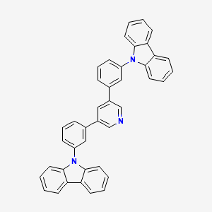 3,5-Bis(3-(9H-carbazol-9-yl)phenyl)pyridine chemical structure (CAS 1013405-25-8)