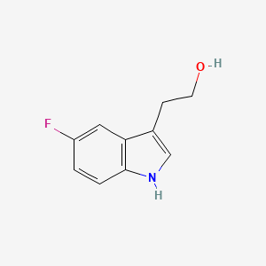 2-(5-Fluoro-1H-indol-3-yl)ethanol chemical structure (CAS 101349-12-6)