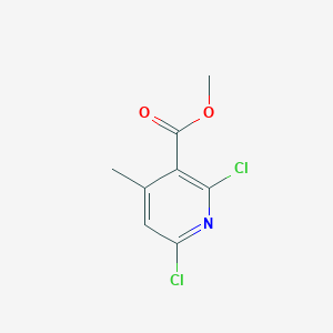 Methyl 2,6-dichloro-4-methylnicotinate chemical structure (CAS 1013648-04-8)