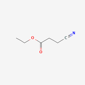 Ethyl 3-cyanopropanoate chemical structure (CAS 10137-67-4)