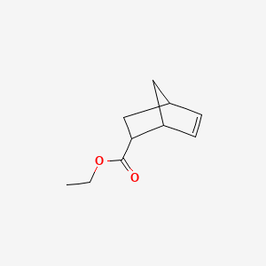 Ethyl bicyclo[2.2.1]hept-5-ene-2-carboxylate chemical structure (CAS 10138-32-6)