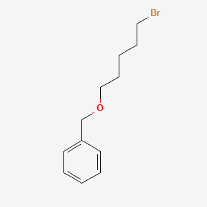 (((5-Bromopentyl)oxy)methyl)benzene chemical structure (CAS 1014-93-3)